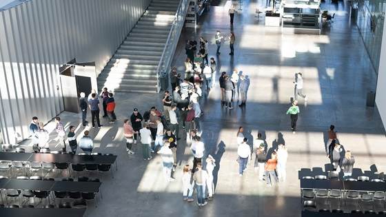 Atrium seen from above